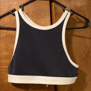 Sandwashed Double Knit Sports Bra